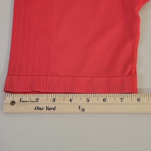 NWT all in motion High Rise 7" Rib Bike‎ Shorts Cherry Red Size XXL - Picture 12 of 12